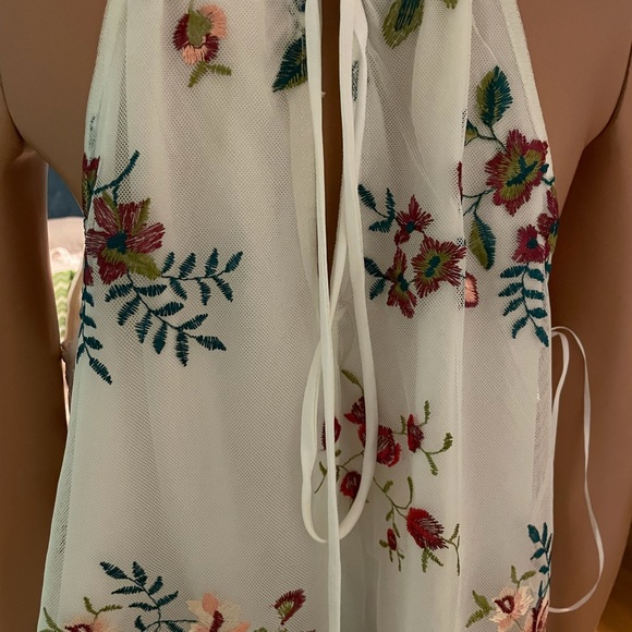 Sellers pick nwot stunning top by Algrio. Beautiful swing style top lacy lg - Picture 11 of 13